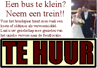 Bus te klein? Huur een trein!