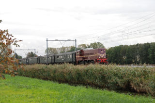 Feest met een nostalgische trein, altijd een succes.