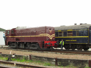 De 2225 belemmert het uitzicht uit het Orient express rijtuig.